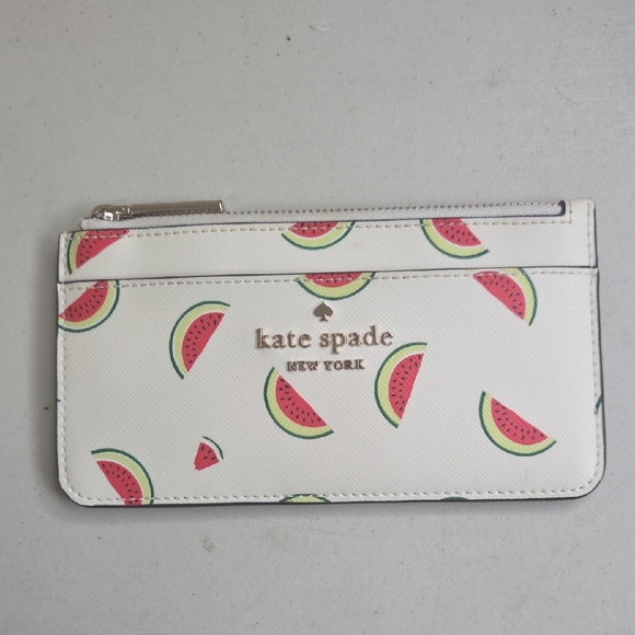 kate spade Handbags - Kate Spade Staci Watermelon Party Slim Card Holder Wallet
